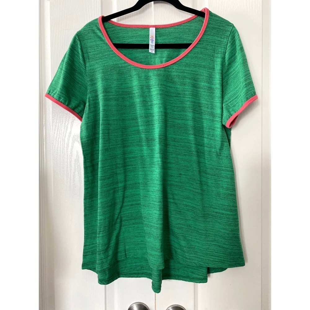 Lularoe green and pink shirt size XXL